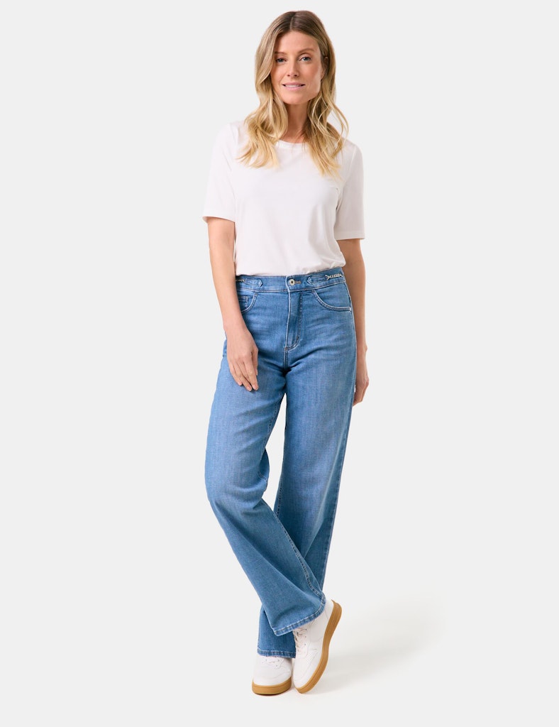 Gerry Weber Damen Hosen Blue Denim With