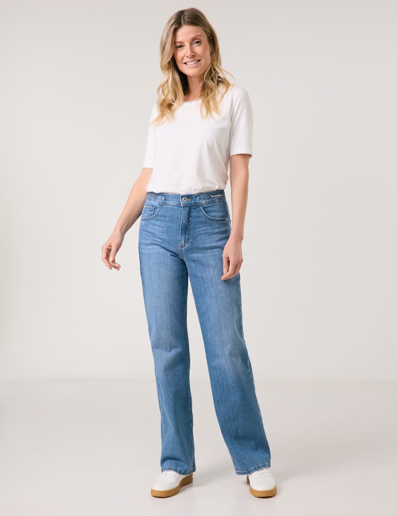Gerry Weber Damen Hosen Blue Denim With
