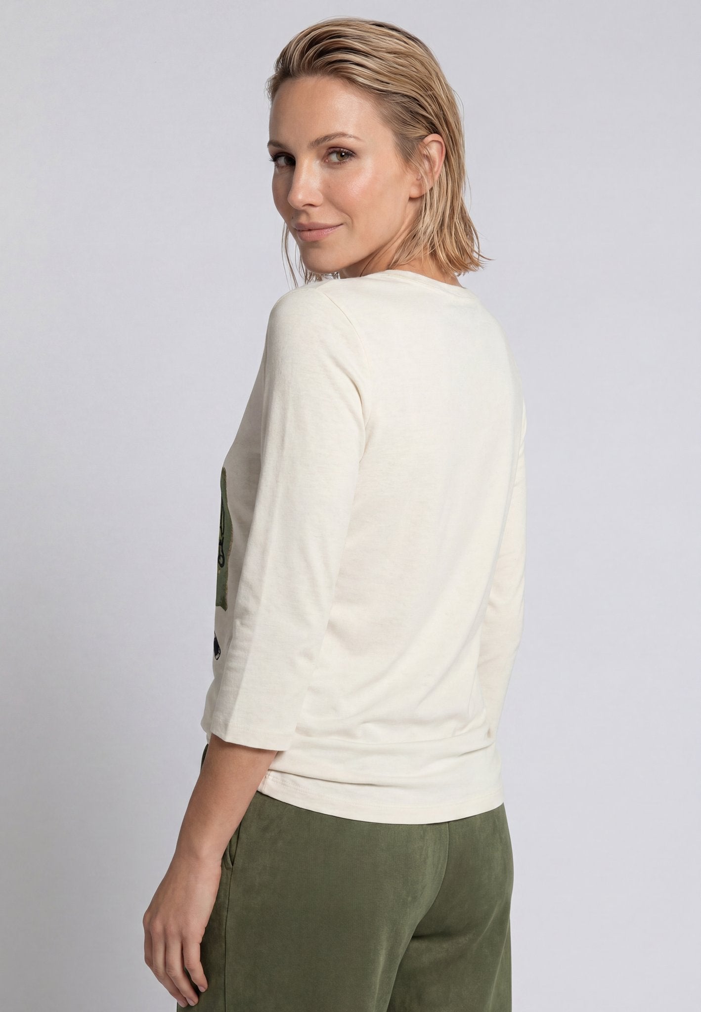 Olsen Damen T-Shirts  Almond Be