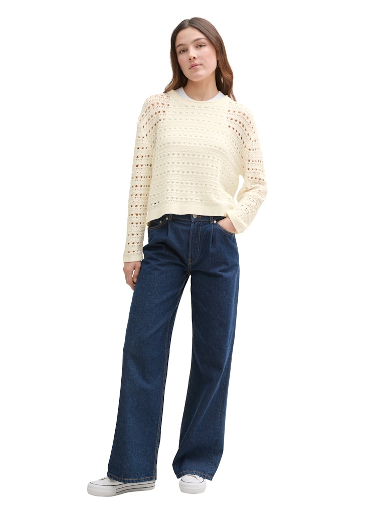 Tom Tailor denim Damen Pullover Off White
