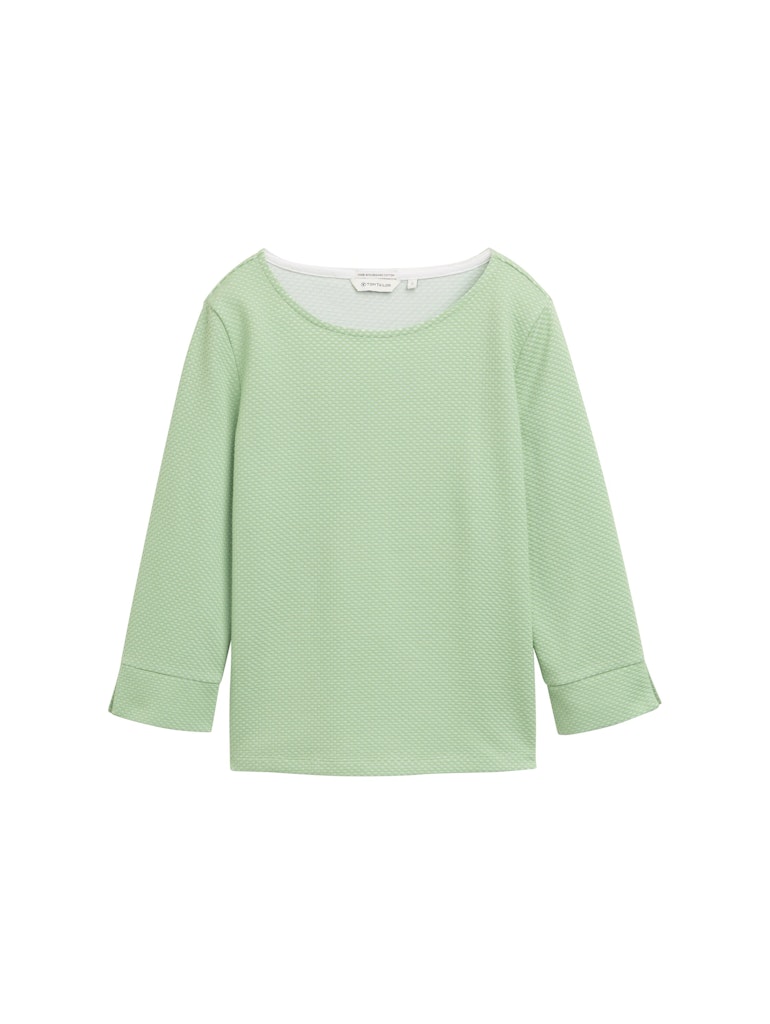 Tom Tailor Damen Sweatshirts Green Structure
