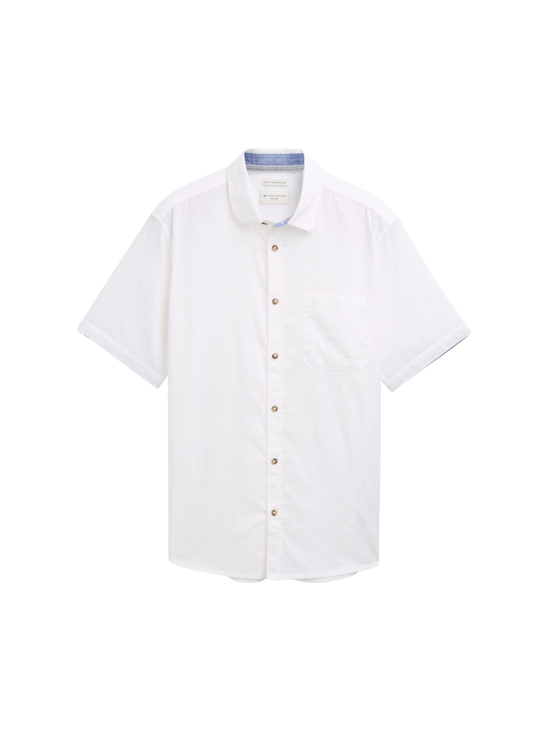 Tom Tailor Herren Hemden kurz White