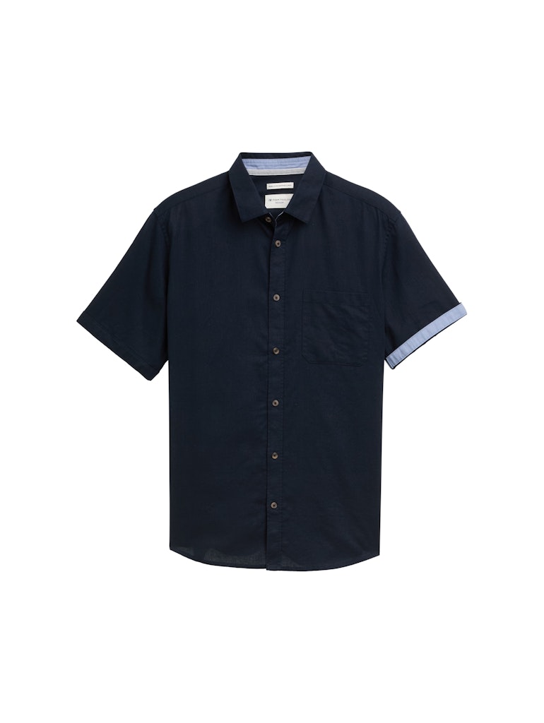 Tom Tailor Herren Hemden kurz Sky Captain Blu