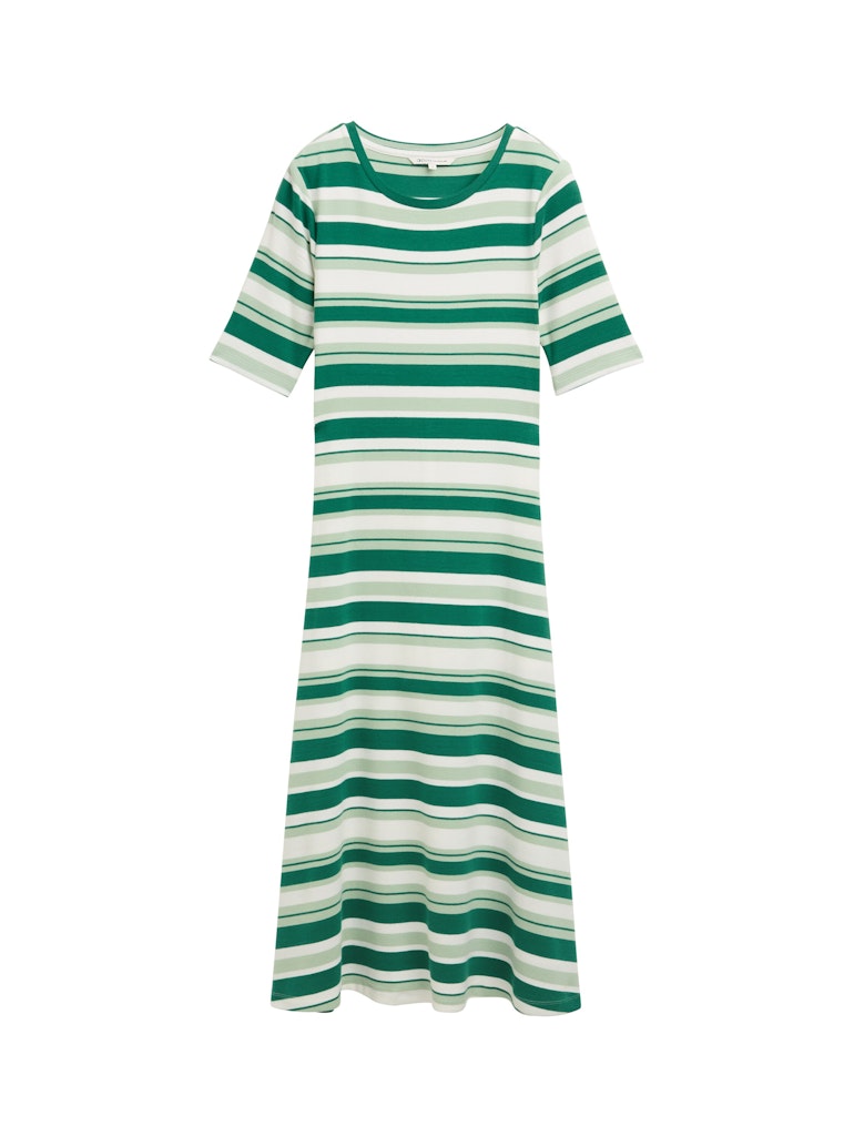 Tom Tailor denim Damen Kleider Green Mint Stri