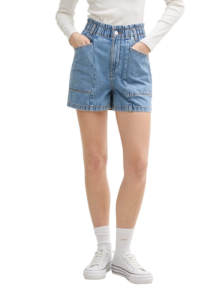 Tom Tailor denim Damen Shorts Clean Mid Stone