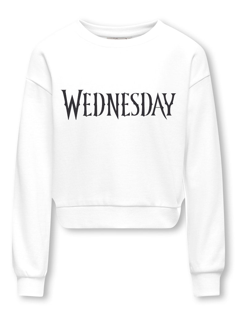 Only Mädchen Sweats & Sweatjacken Cloud Dancer/We