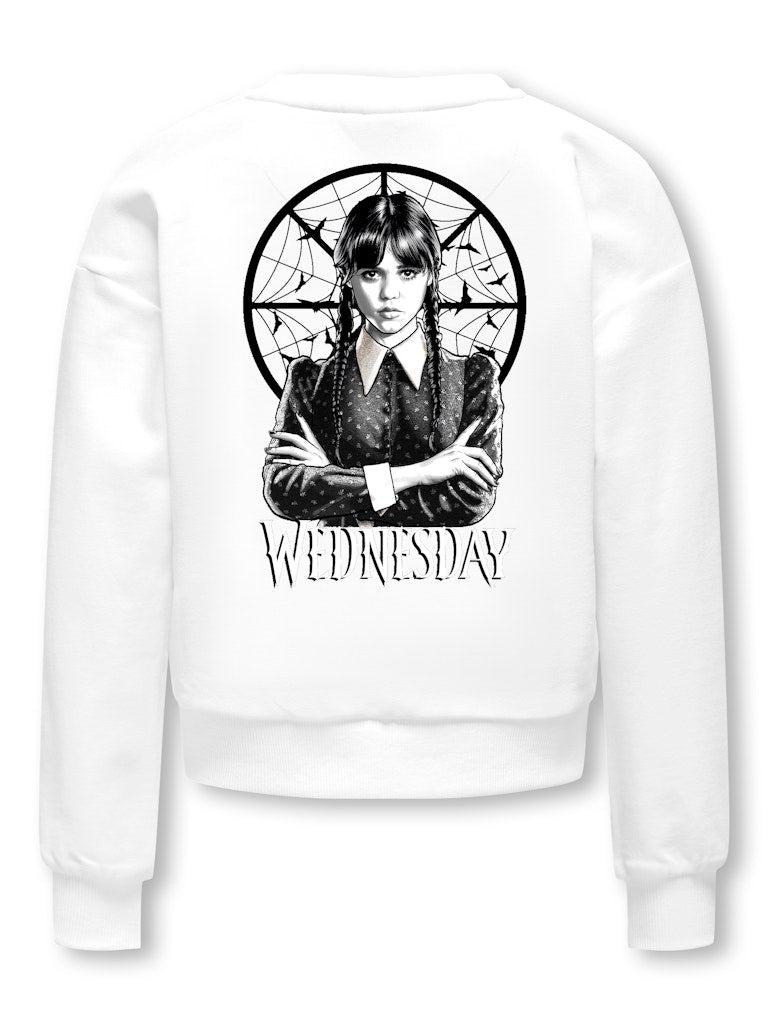 Only Mädchen Sweats & Sweatjacken Cloud Dancer/We