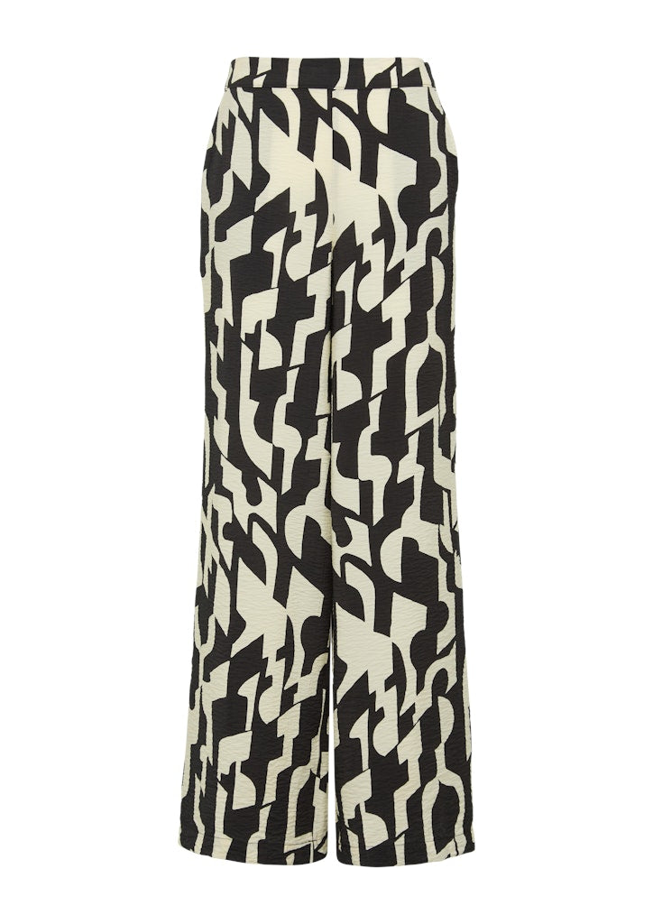 S. Oliver red Damen Hosen Grey/Black