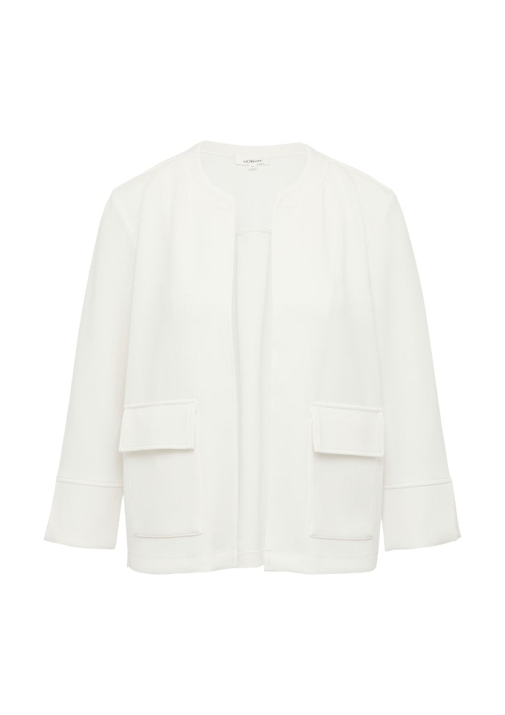 S. Oliver red Damen Sweatjacken White