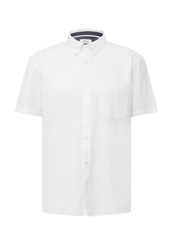 S. Oliver red Herren Hemden kurz White