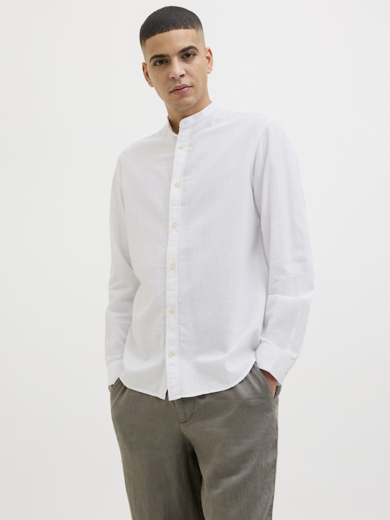 Jack & Jones Herren Hemden lang White
