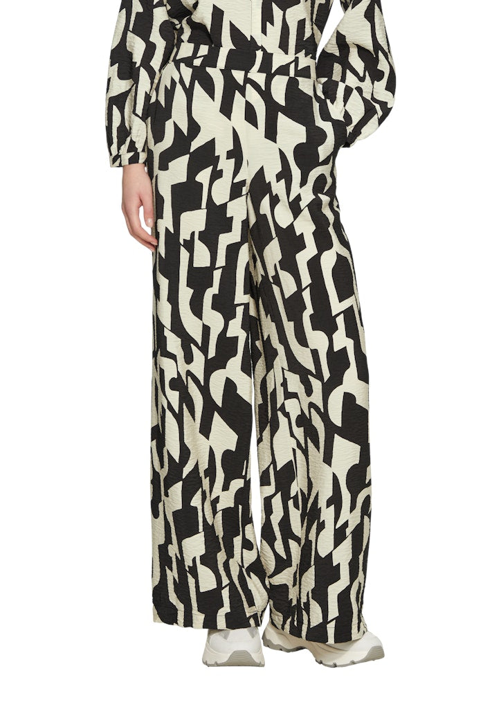 S. Oliver red Damen Hosen Grey/Black