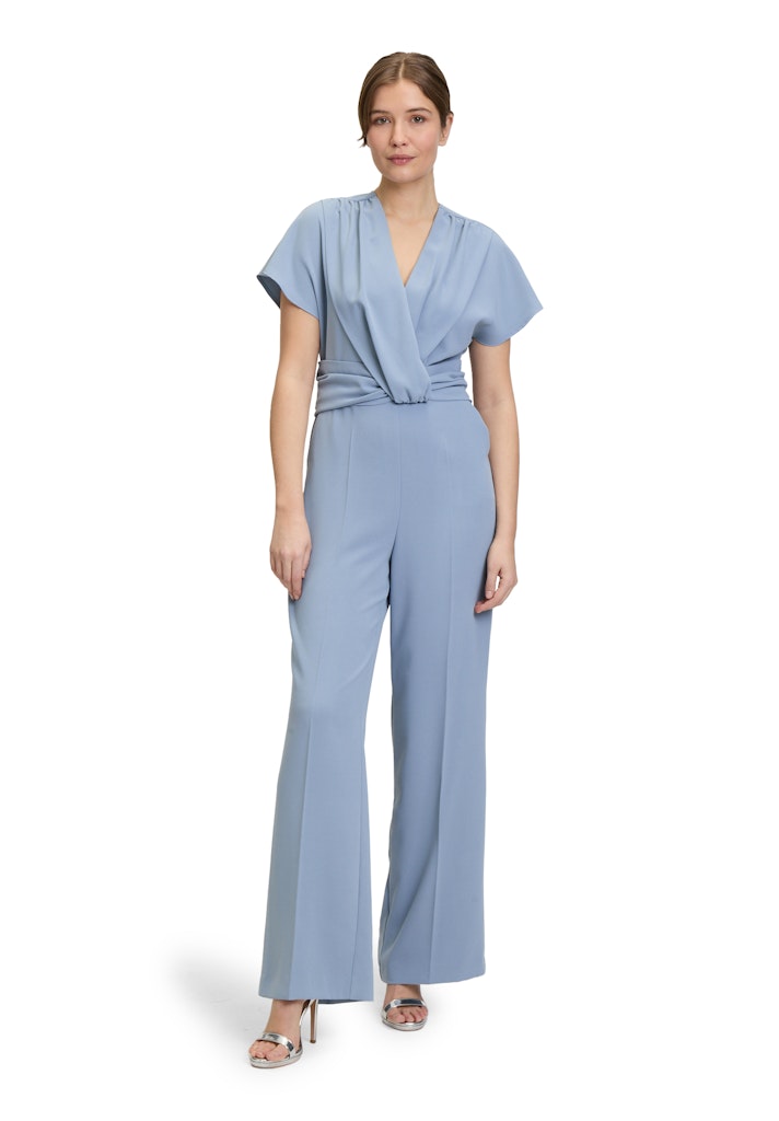 Vera Mont Damen Jumpsuits Light Steel Blu