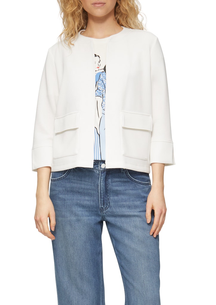 S. Oliver red Damen Sweatjacken White
