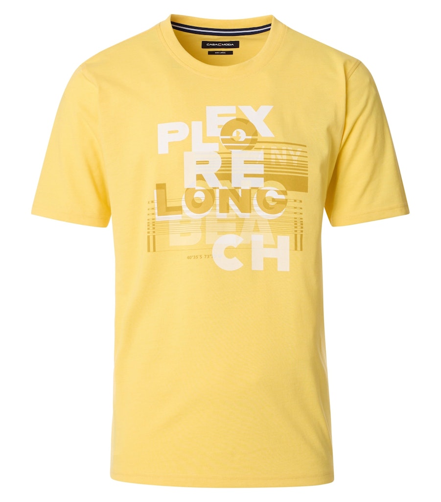 Casa Moda Herren T-Shirts kurz  Gelb