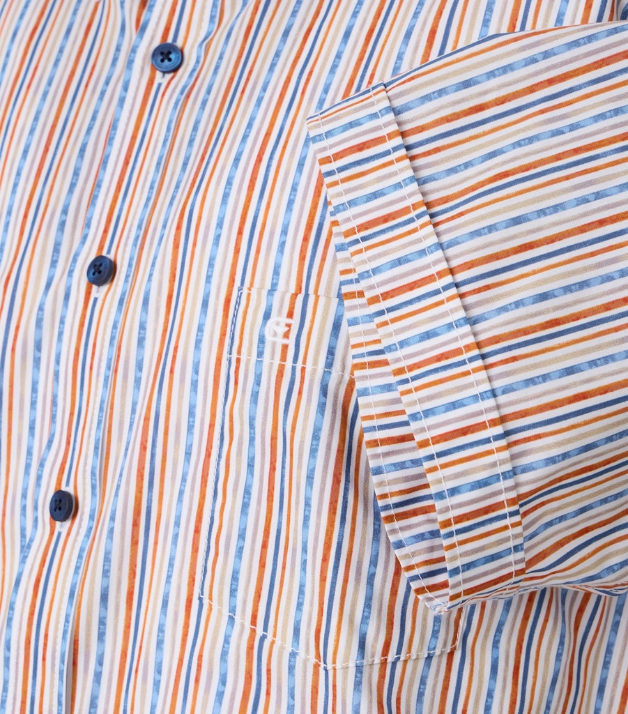 Casa Moda Herren Hemden kurz  Orange