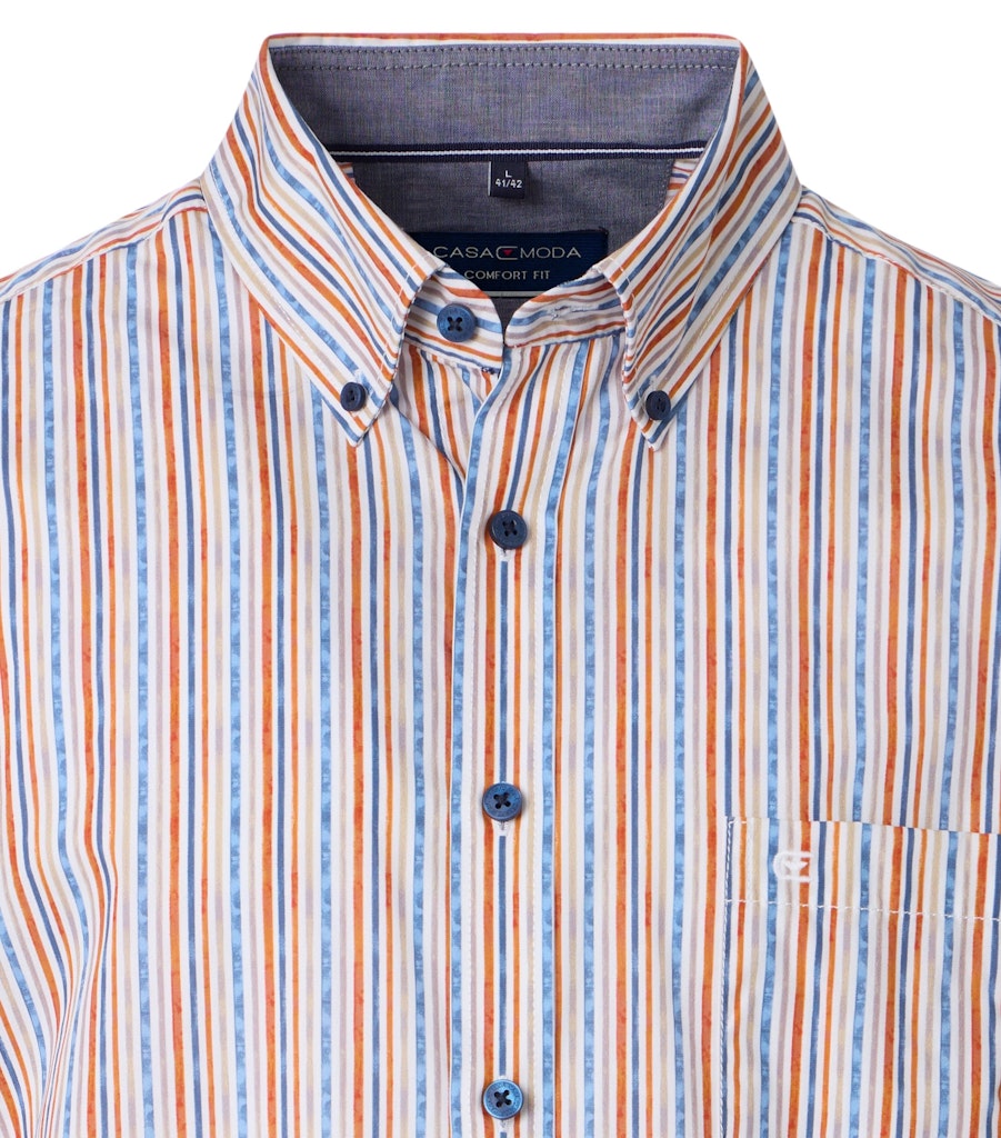 Casa Moda Herren Hemden kurz  Orange