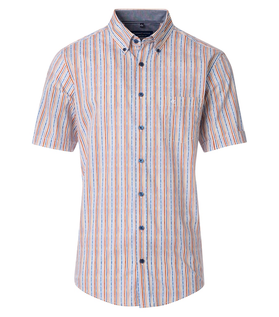 Casa Moda Herren Hemden kurz  Orange