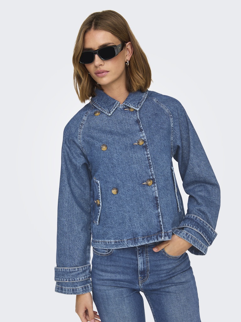 only Damen Jeansjacken Medium Blue Den