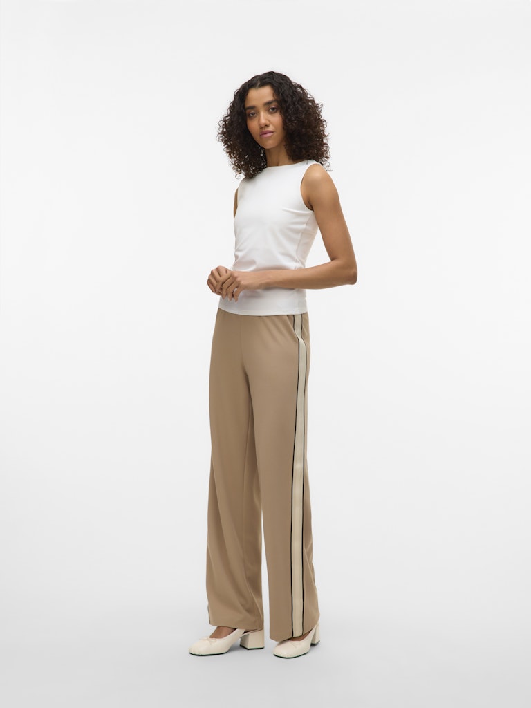 Vero Moda Damen Hosen Silver Mink/Pan