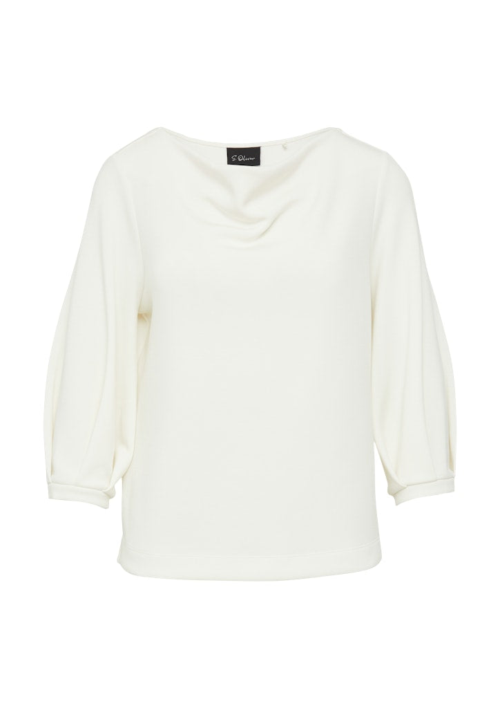 S. Oliver black Damen Sweatshirts White