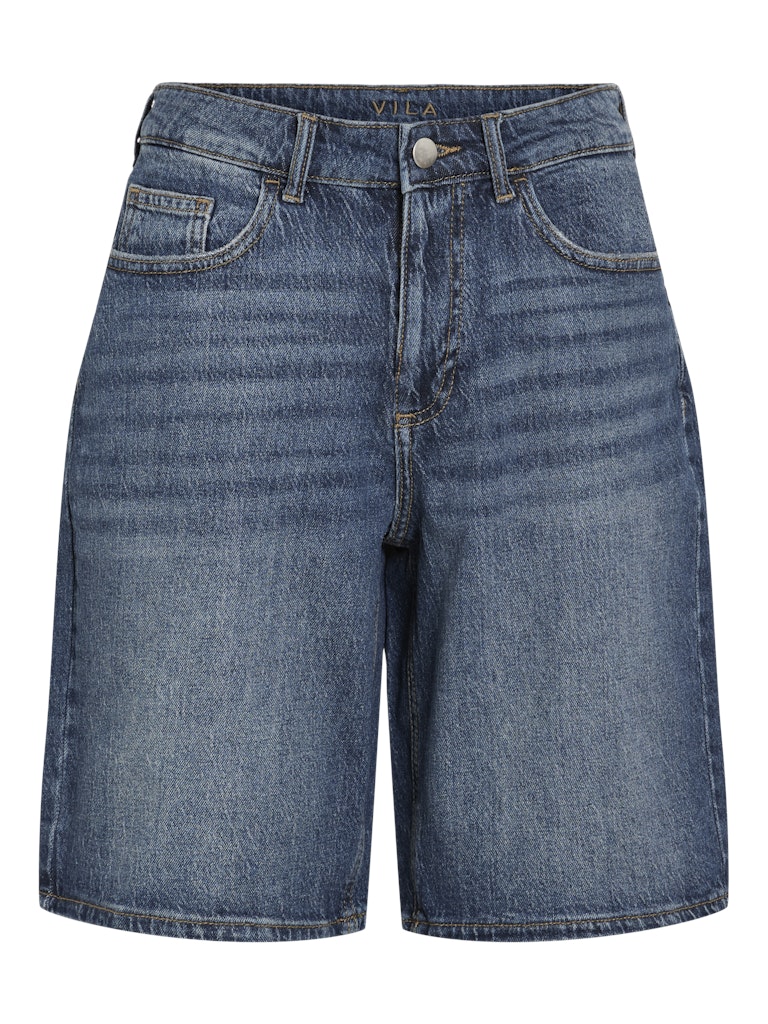Vila Damen Shorts Medium Blue Den