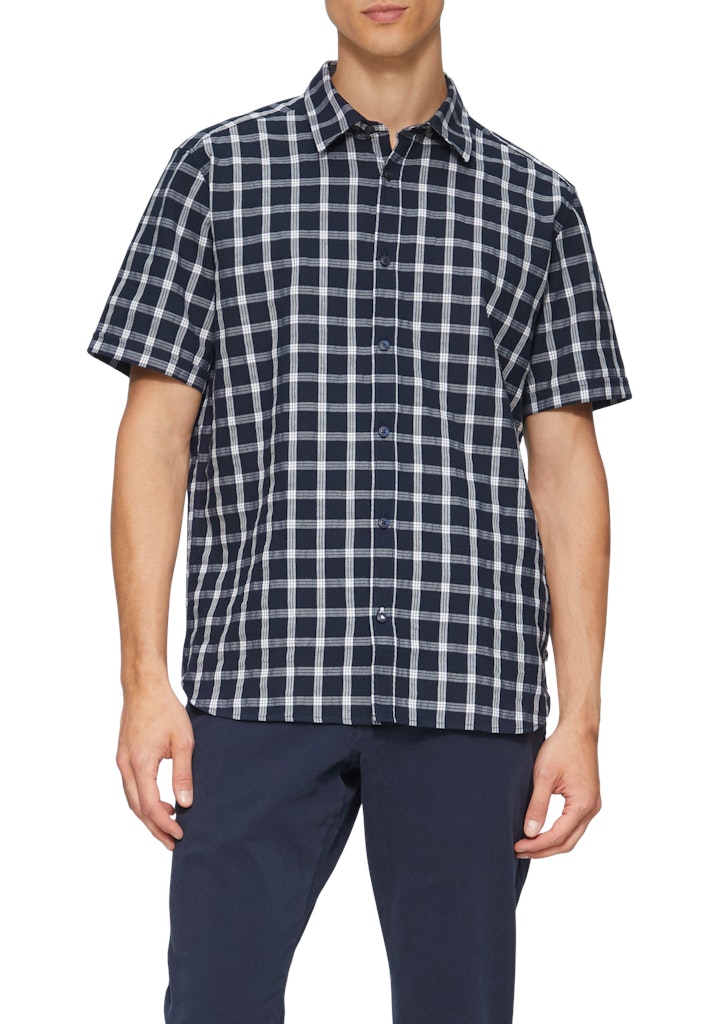 S. Oliver red Herren Hemden kurz Blue