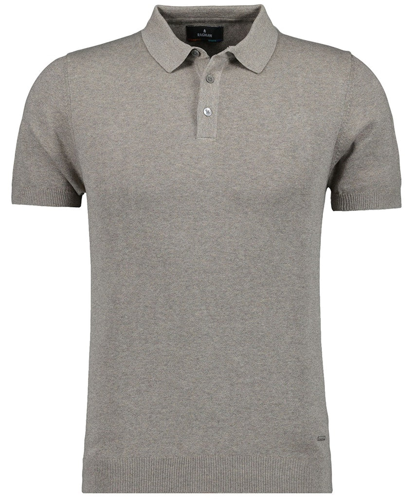 Ragman Herren Polo-Shirts  Walnuss