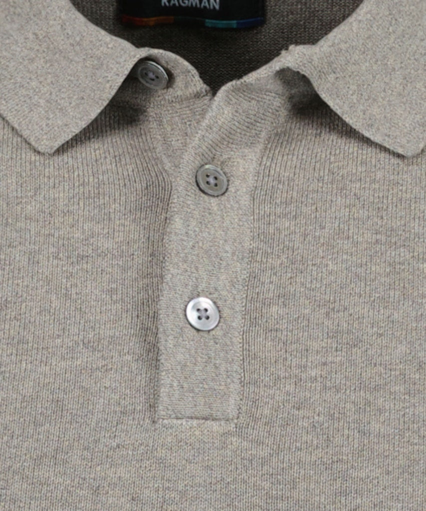 Ragman Herren Polo-Shirts  Walnuss
