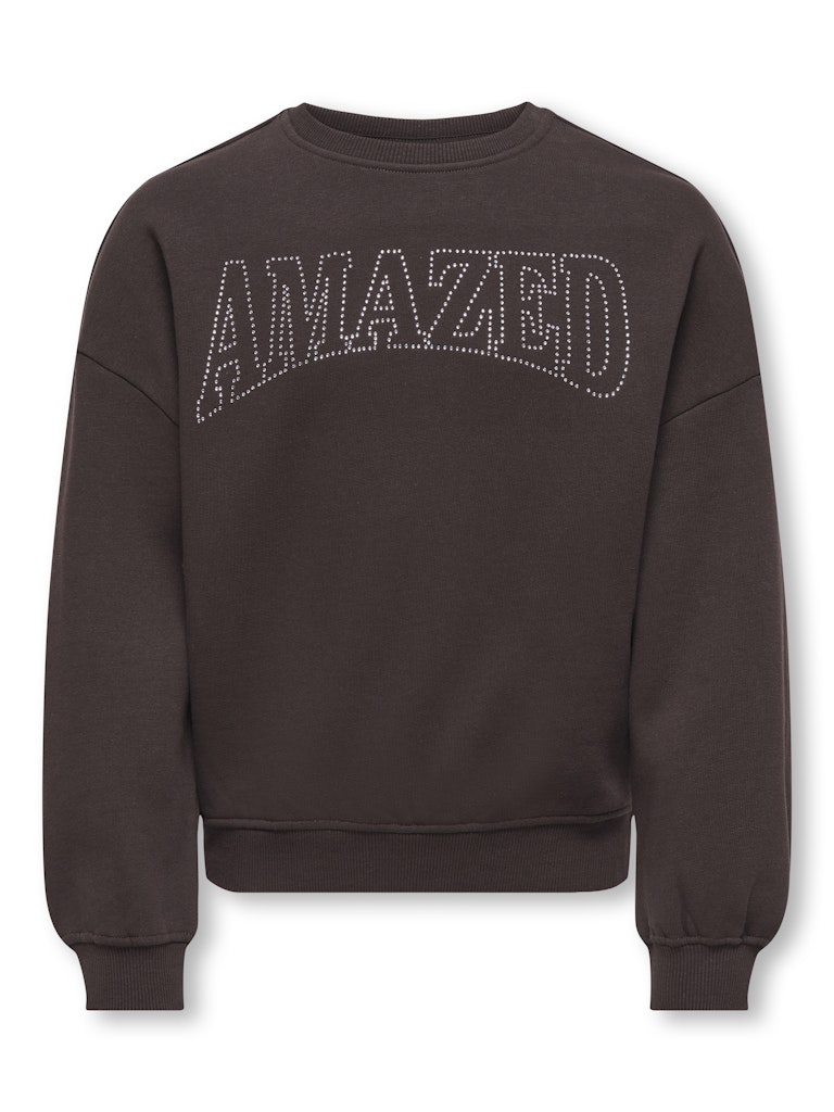 Only Mädchen Sweats & Sweatjacken Black Coffee/Am