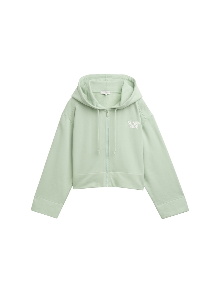 Tom Tailor denim Damen Sweatjacken Fresh Mint Gree