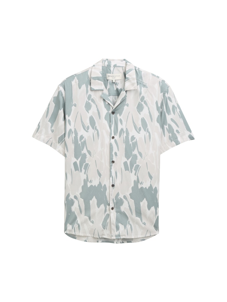 Tom Tailor denim Herren Hemden kurz White Abstract