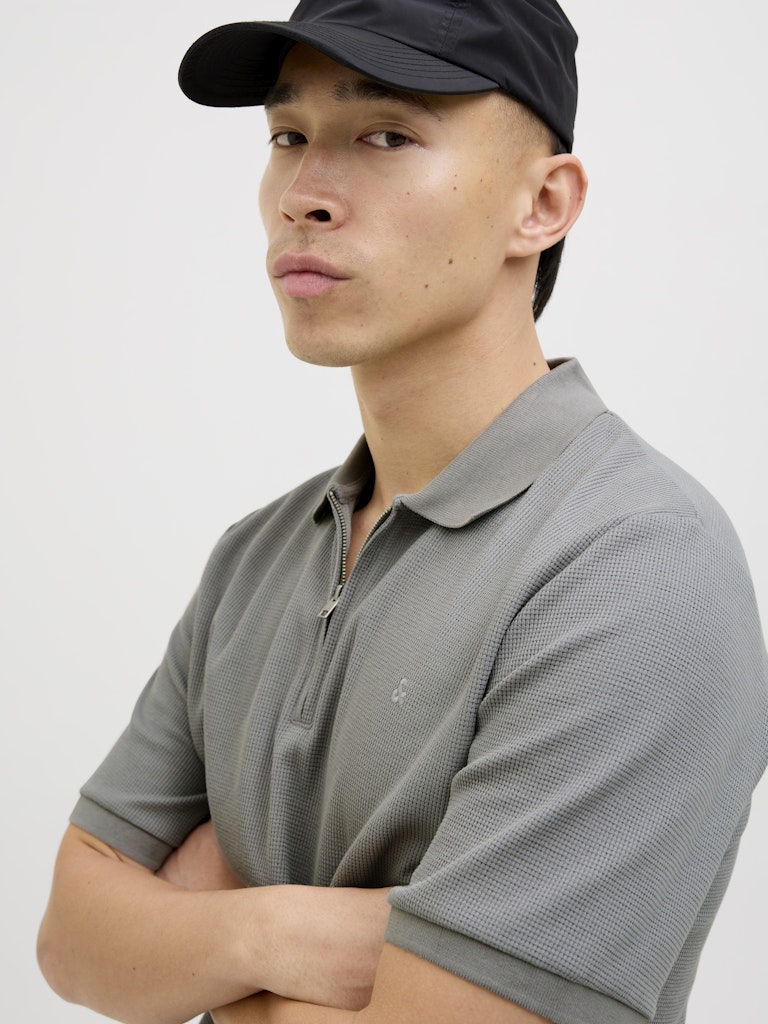 Jack & Jones Herren Polo-Shirts Ultimate Grey/C