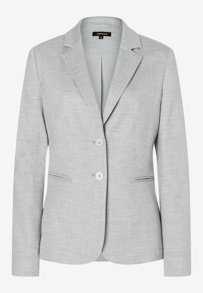 More & More Damen Blazer  Fine Grey