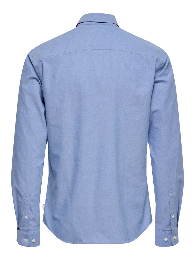 Only & Sons Herren Hemden lang Cashmere Blue
