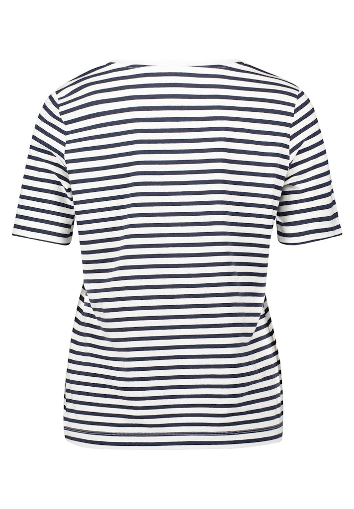 Betty & Co Damen T-Shirts Cream/Dark Blue