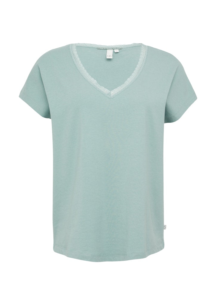 QS by S.Oliver Damen T-Shirts Green