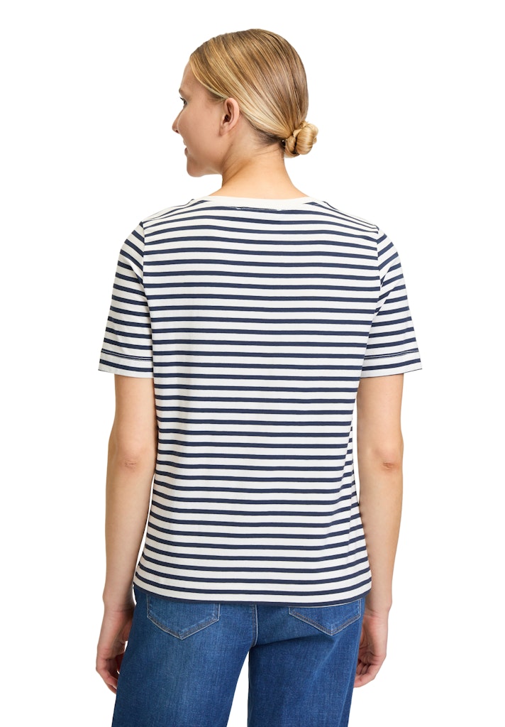 Betty & Co Damen T-Shirts Cream/Dark Blue
