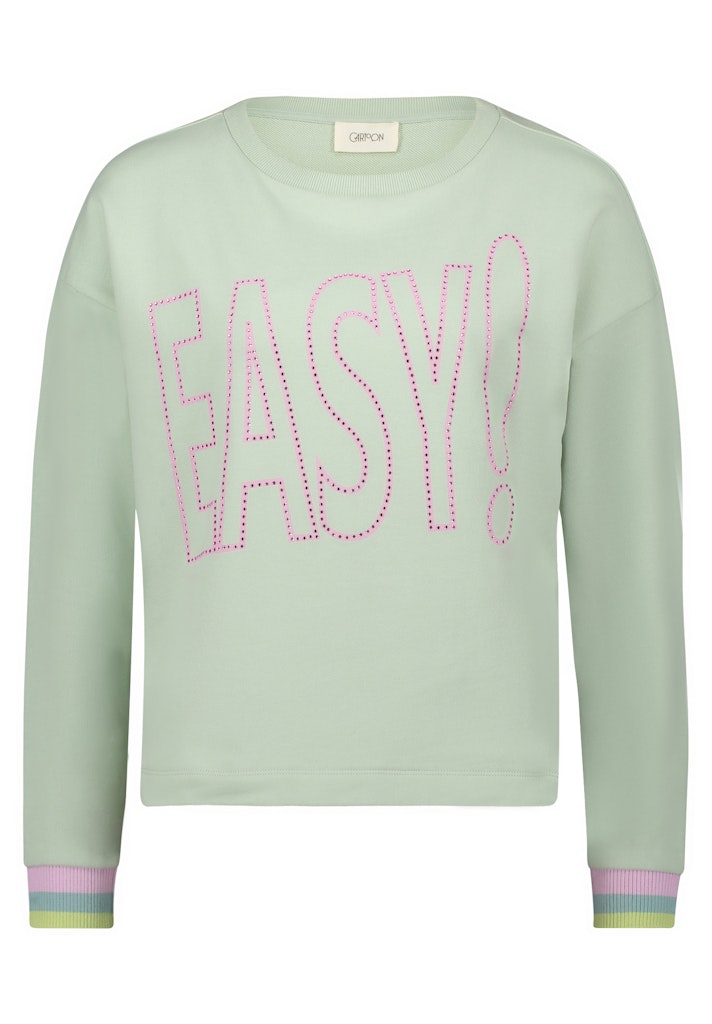 Cartoon Damen Sweatshirts Mint/Rosé