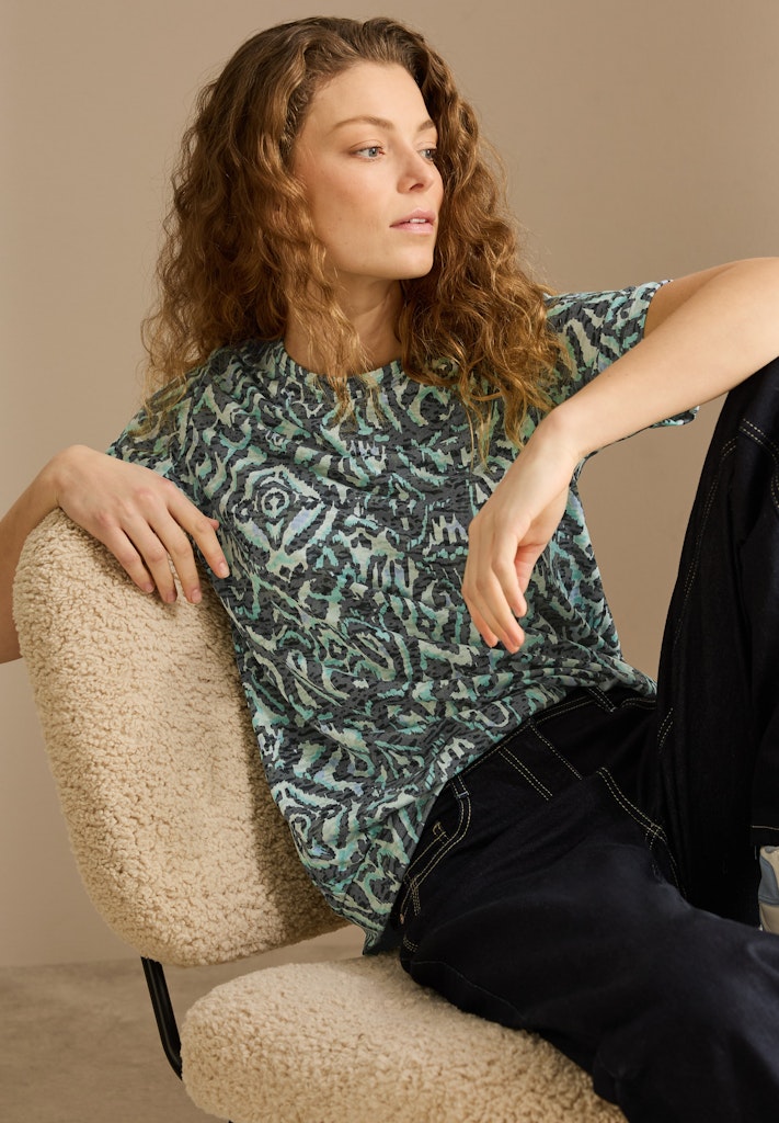 Cecil Damen T-Shirts  Slate Kha