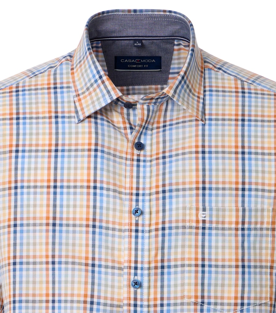 Casa Moda Herren Hemden kurz  Orange