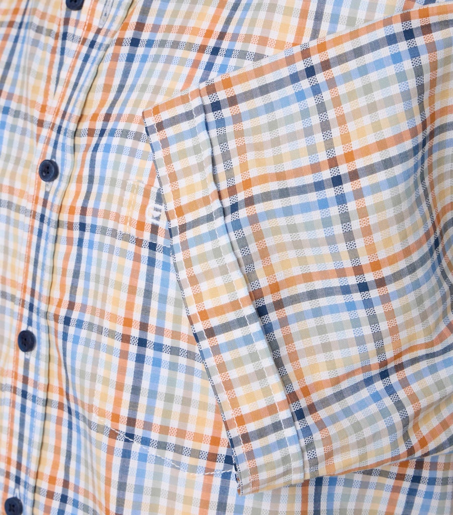 Casa Moda Herren Hemden kurz  Orange