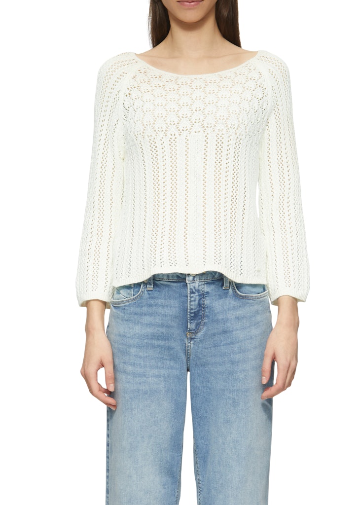 QS by S.Oliver Damen Pullover White
