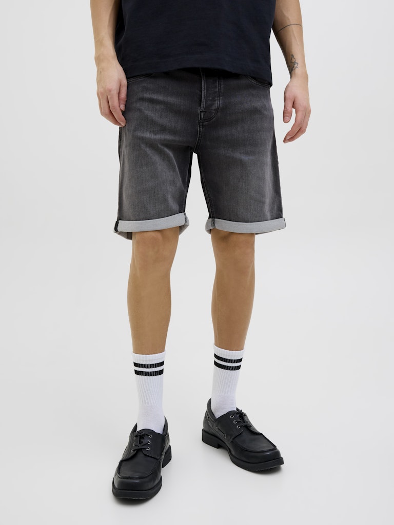 Jack & Jones Herren Shorts Black Denim