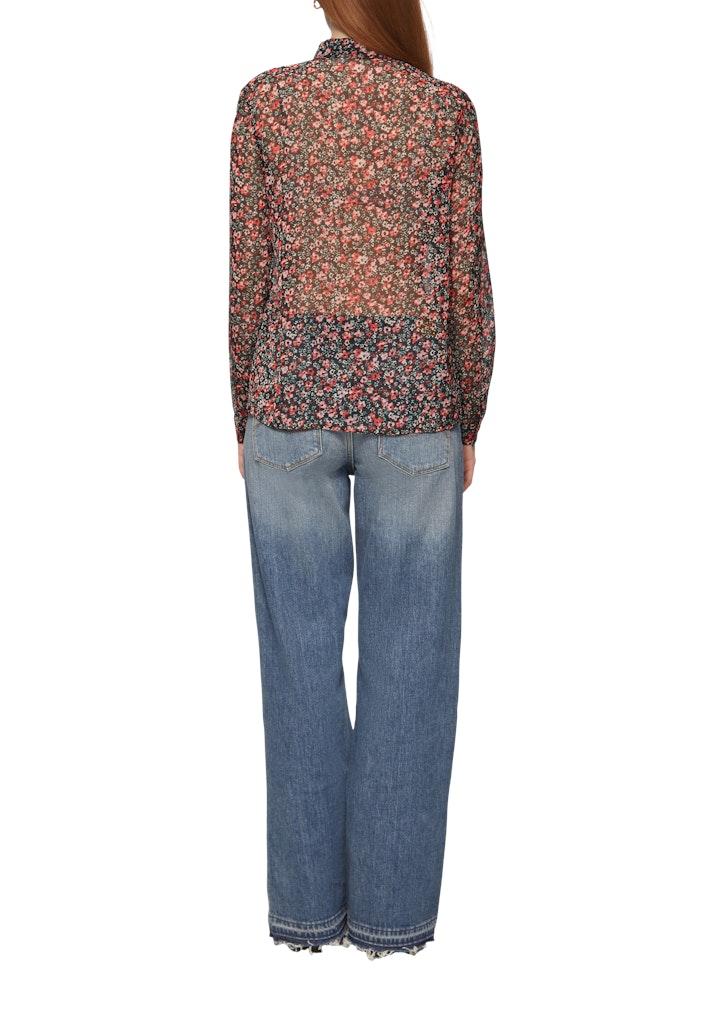 QS by S.Oliver Damen Blusen Grey/Black