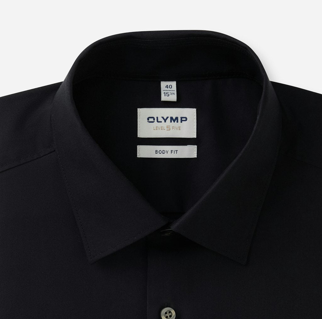 Olymp Herren Hemden lang Schwarz