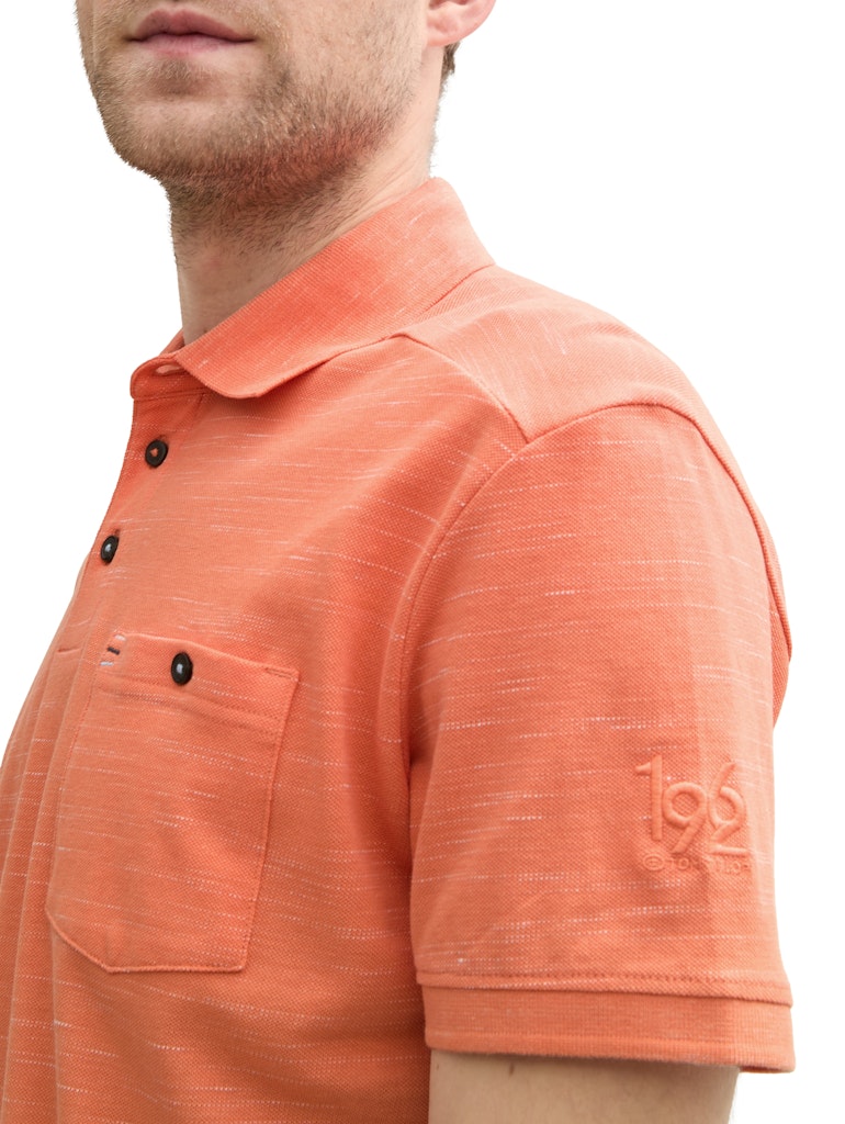 Tom Tailor Herren Polo-Shirts Brick Orange