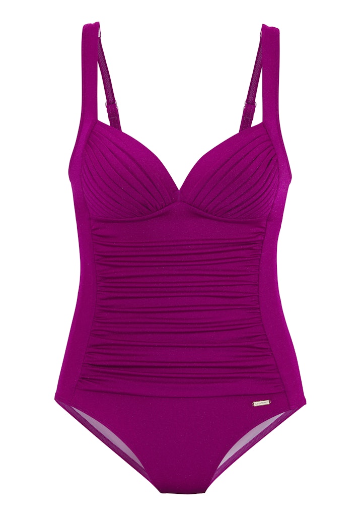 Lascana Badeanzug Magenta