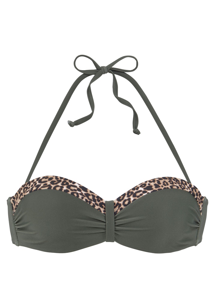 Lascana Bikini Oliv-Leo