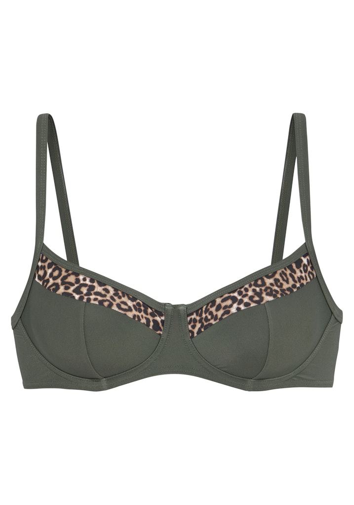 Lascana Bikini Oliv-Leo